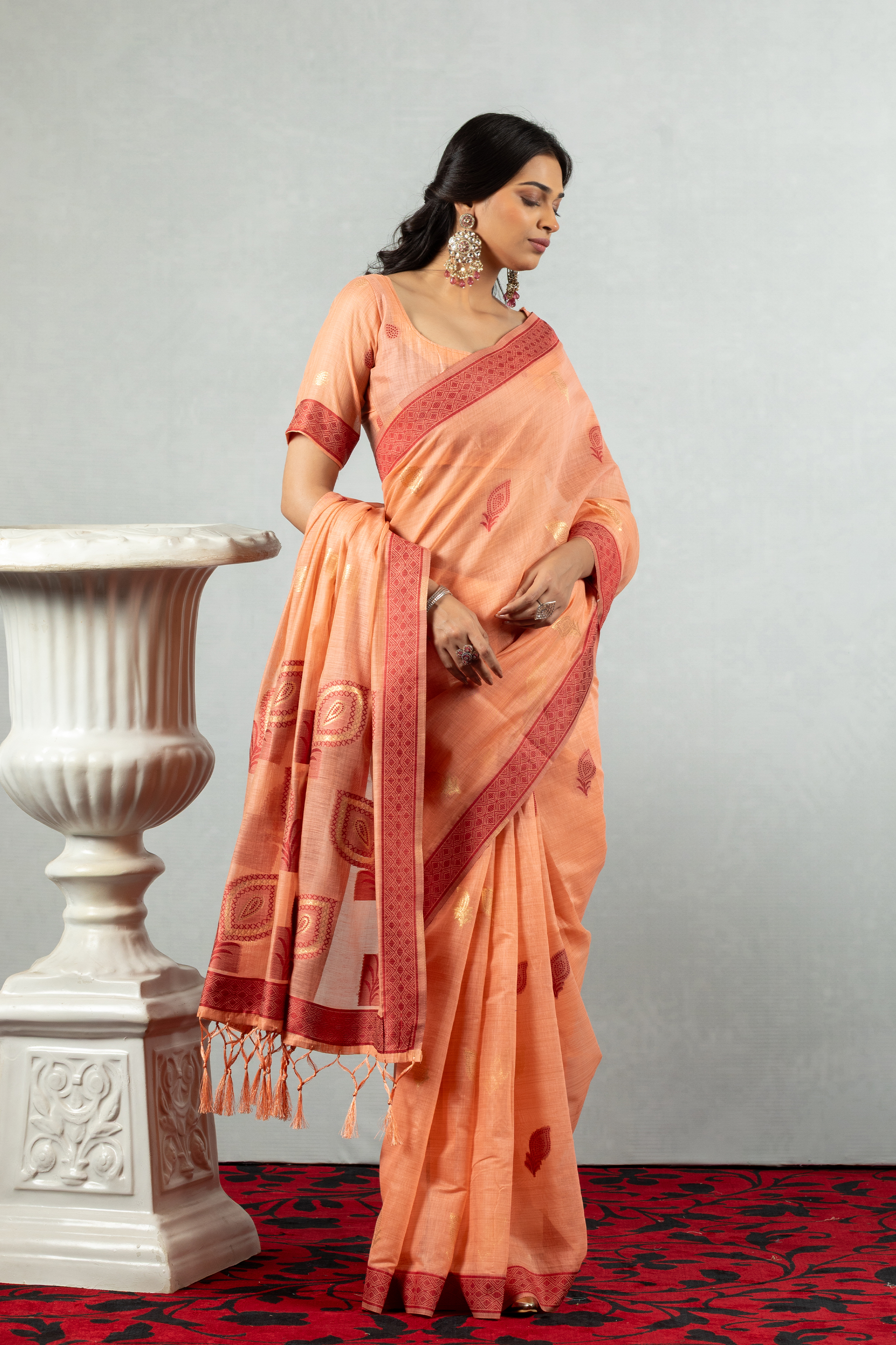Saanvika  The Clay Bloom Saree
