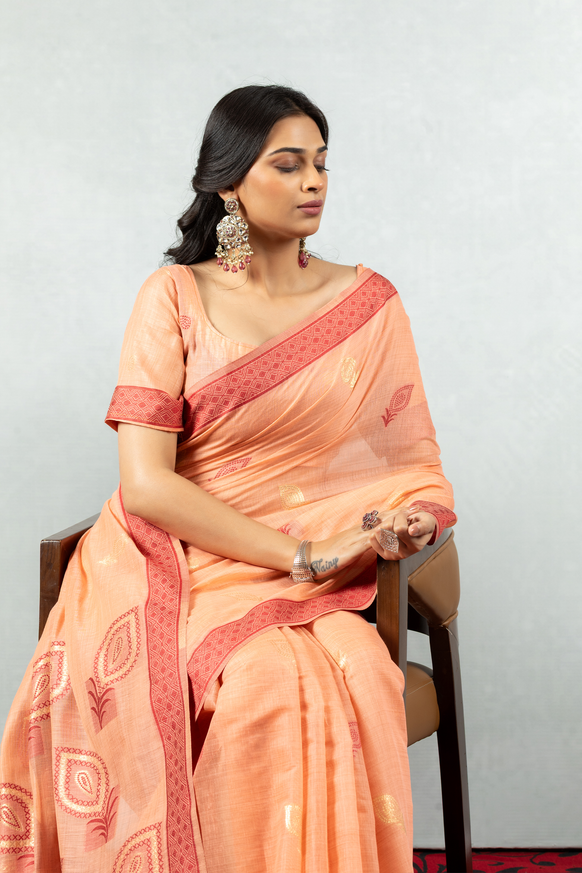 Saanvika  The Clay Bloom Saree