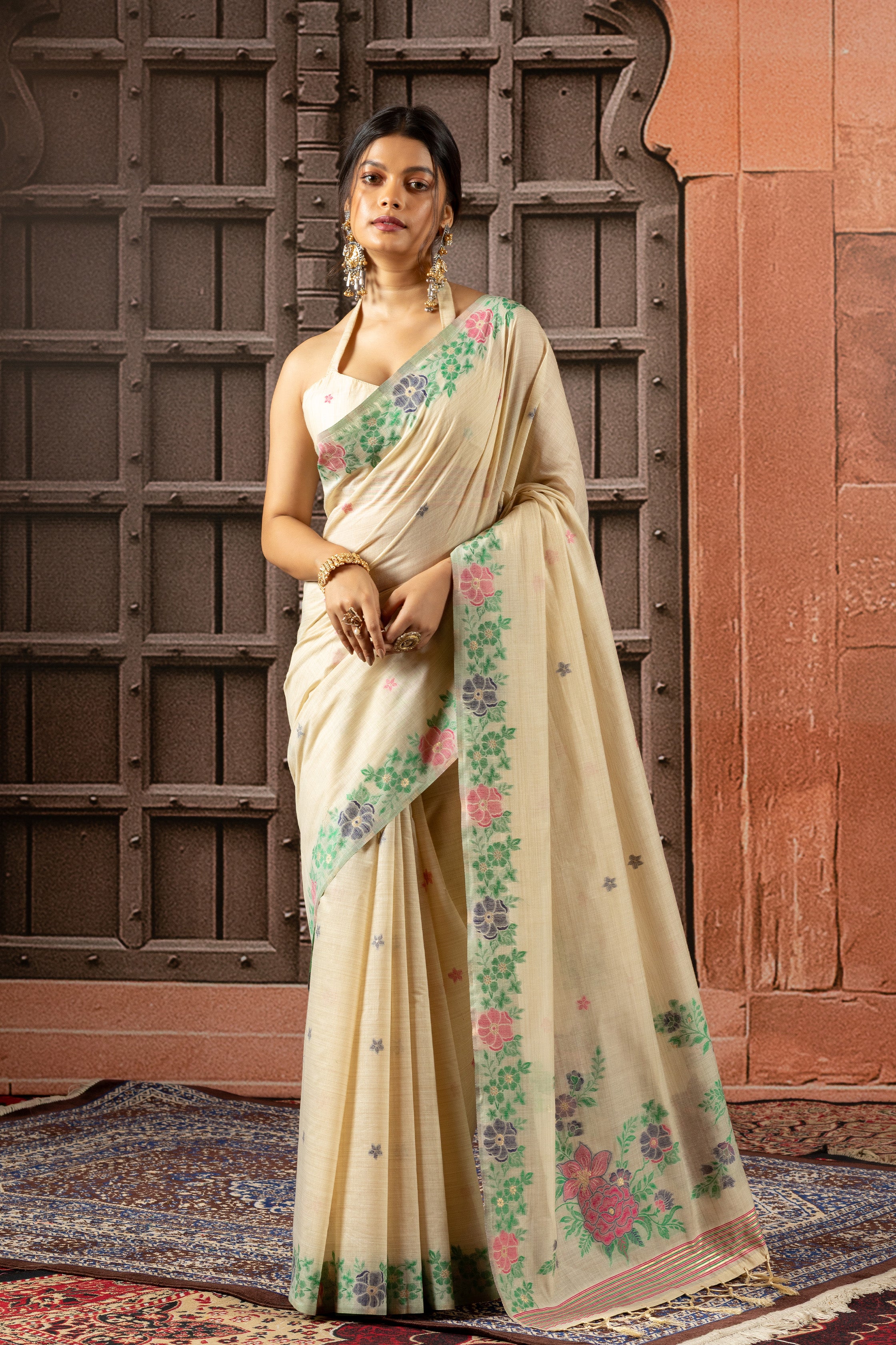 Sharanya - The Garden Frame Saree