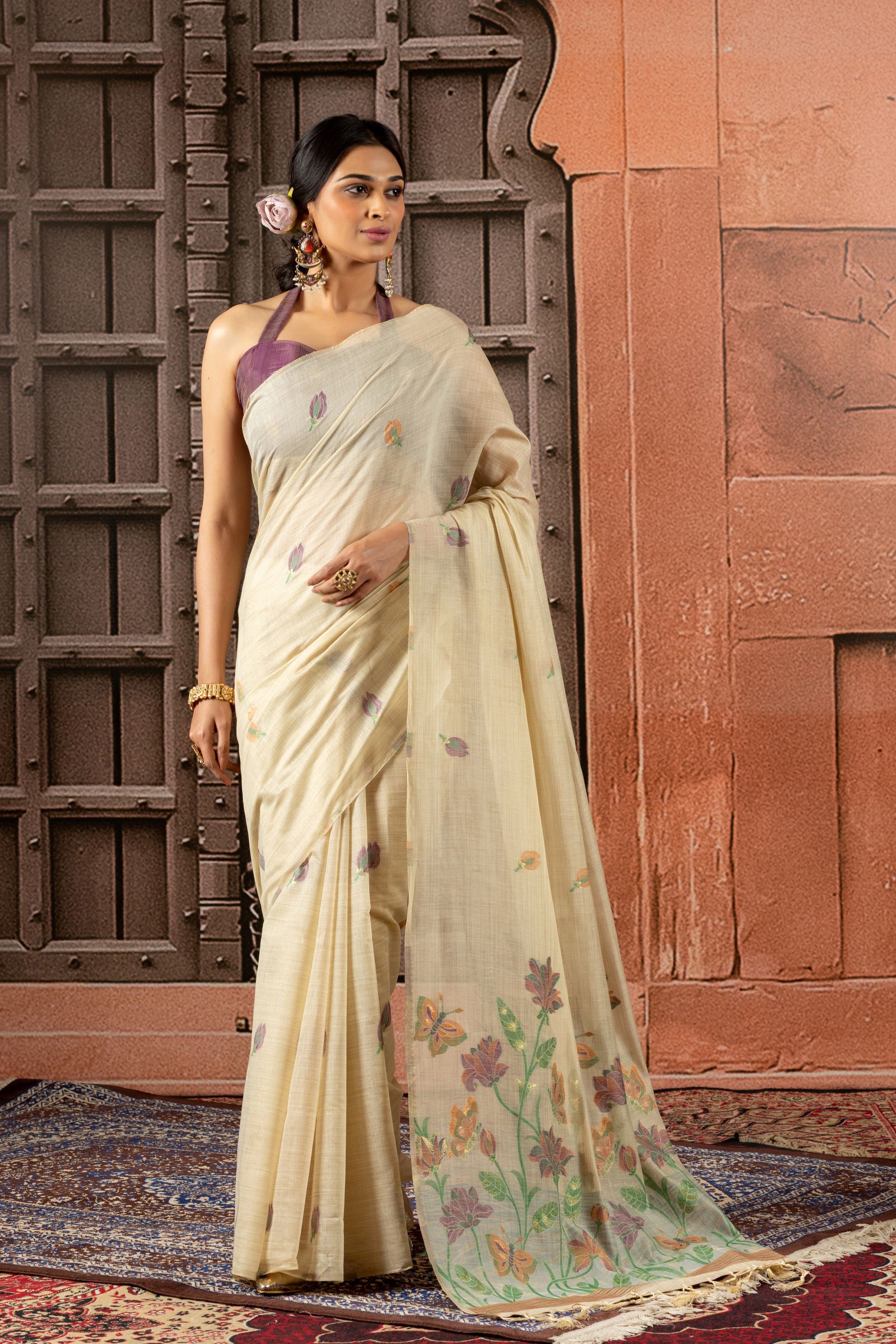 Iravati - The Flowing Garden Saree