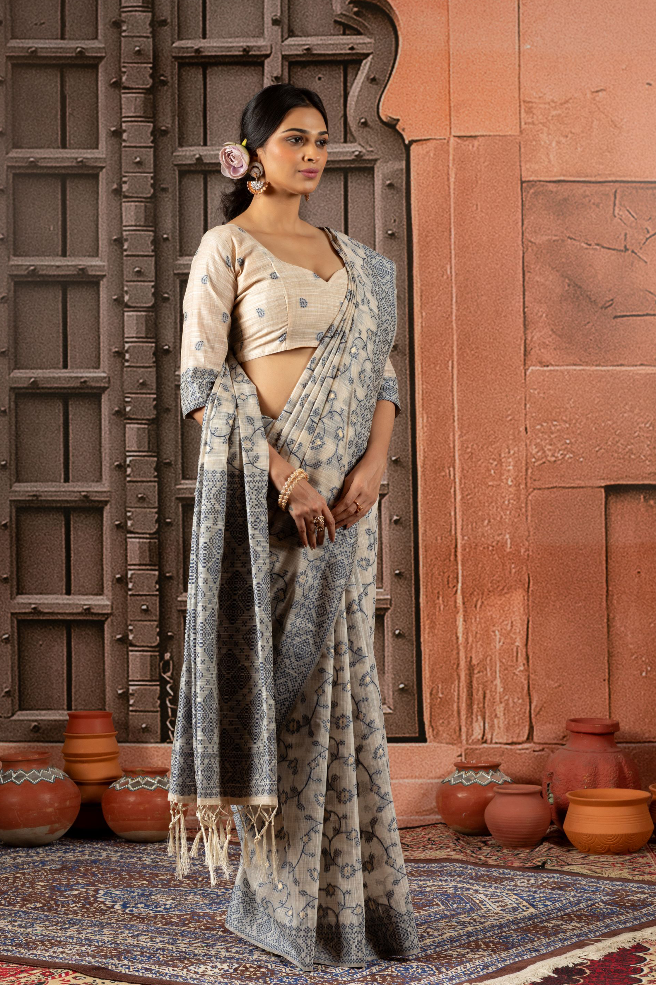 Nayra - The Midnight Garden Saree