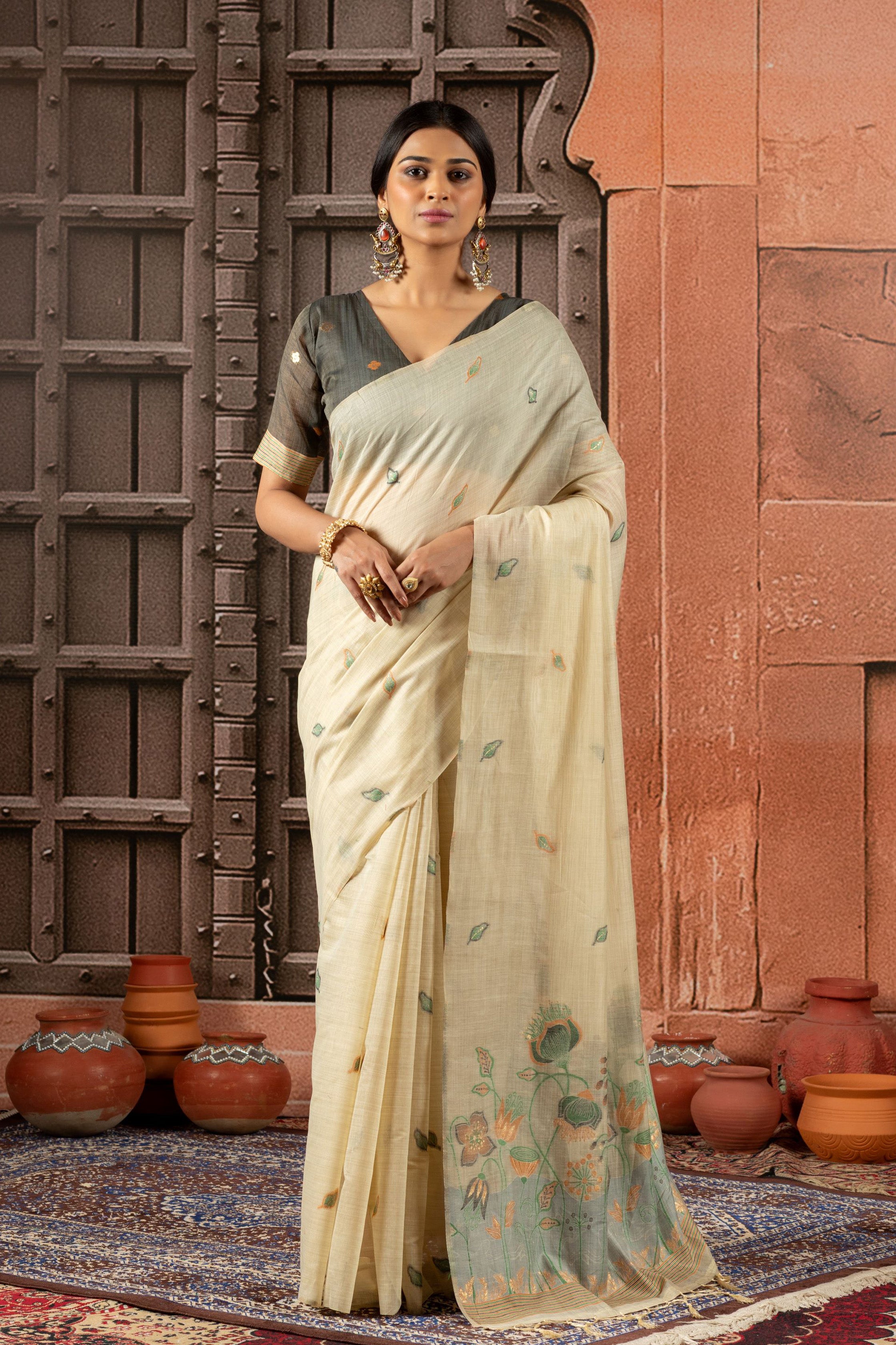 Tvarita - The Whispering Petals Saree