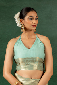Iraaya - Green Patola Glow Saree