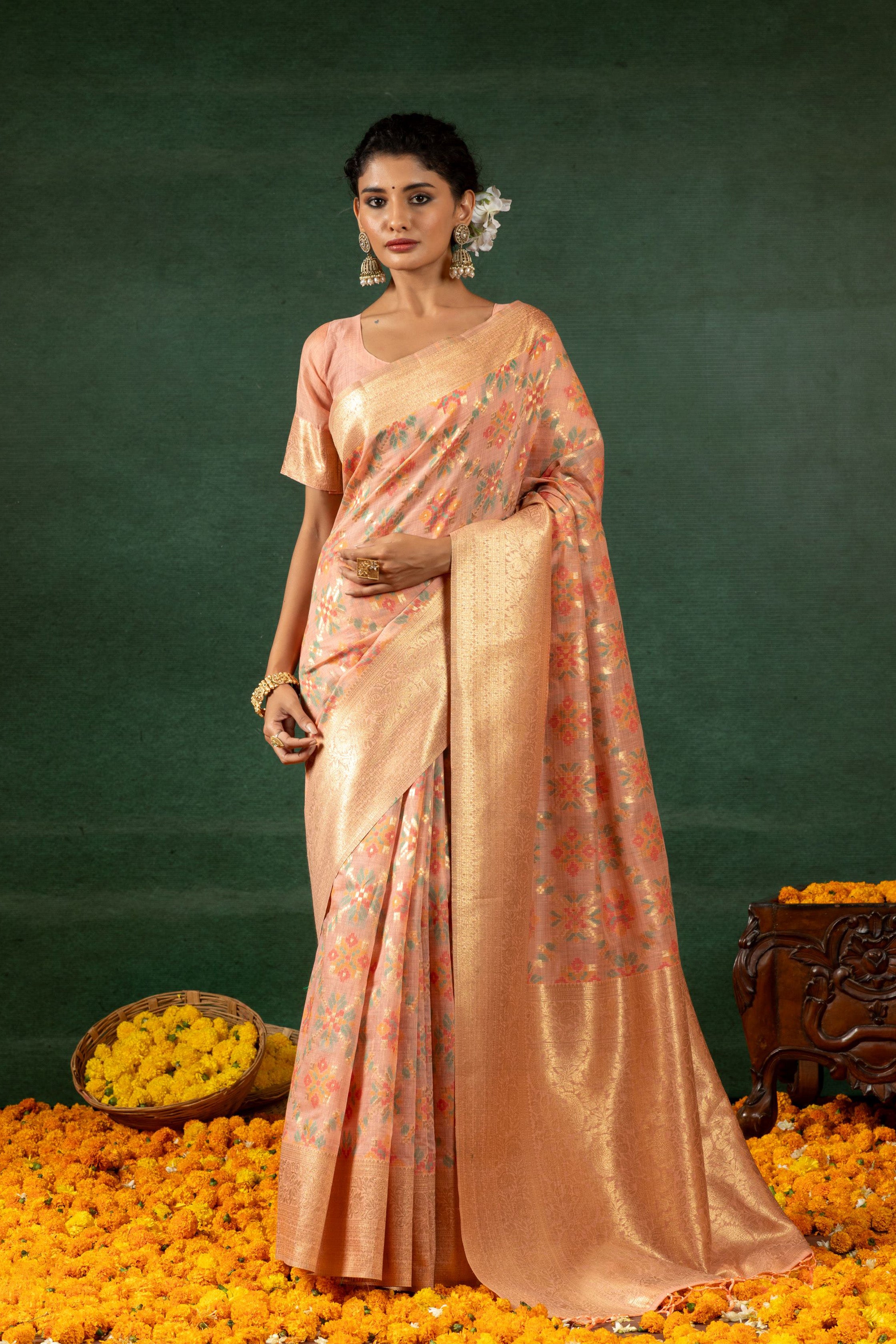 Tarini - Blush Patola Grace Saree