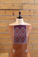 Madhuban – The Painted Heritage | Ajrakh Mul Chanderi Suit Piece – Rust Brown