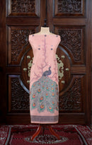 Meher – The Woven Glow | Jamdani Muga Cotton Suit Piece – Peach