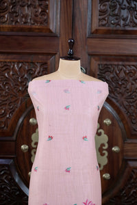 Rooh – The Pichwai Reverie | Pichwai Muga Cotton Suit Piece – Pink