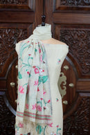 Rooh – The Pichwai Reverie | Pichwai Muga Cotton Suit Piece – Cream