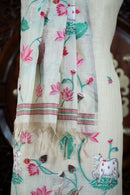 Rooh – The Pichwai Reverie | Pichwai Muga Cotton Suit Piece – Cream