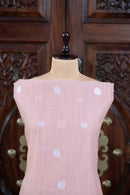 Adaa – The Elegant Motif | Jamdani Muga Cotton Suit Piece – Pink