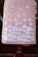 Adaa – The Elegant Motif | Jamdani Muga Cotton Suit Piece – Pink