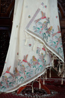 Mitti – The Earthy Grace | Jamdani Muga Cotton Suit Piece – Cream