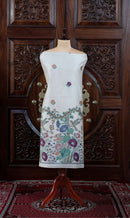 Katha – The Woven Tale | Muga Cotton Suit Piece – Off-White Rani