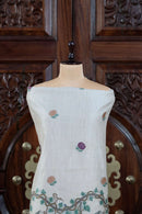 Katha – The Woven Tale | Muga Cotton Suit Piece – Off-White Rani