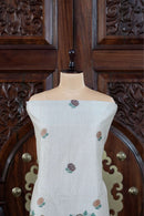Katha – The Woven Tale | Muga Cotton Suit Piece – Off-White Mustard