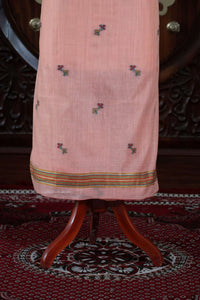 Taar – The Fine Thread | Muga Cotton Suit Piece – Peach