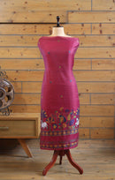Kumud – The Pichwai Bloom | Pichwai Mul Chanderi Suit Piece – Magenta Pink