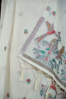 Mitti – The Earthy Grace | Jamdani Muga Cotton Suit Piece – Cream
