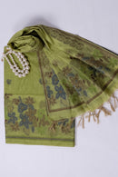 Olive Bloomfield Jamdani Munga Cotton Suit Piece