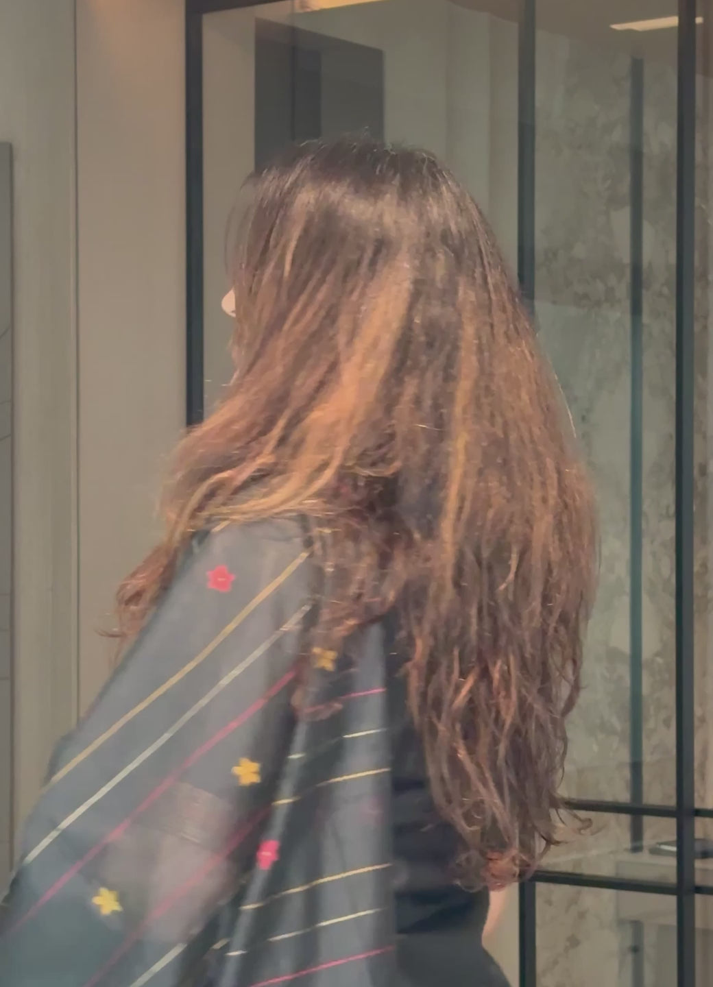 Charcoal Grace Jamdani Mul Chanderi Suit Piece