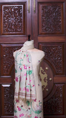 Rooh – The Pichwai Reverie | Pichwai Muga Cotton Suit Piece – Cream