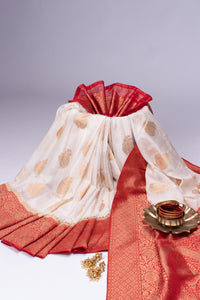 Kamalini Pure Chanderi Banarsi Saree