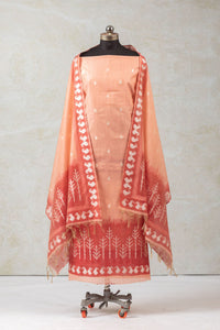 Fire Leaf Jamdani Cotton Suit Piece