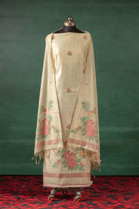 Gul Rani Jamdani Munga Cotton Suit Piece