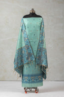 Aqua Lace Jamdani Cotton Suit Piece