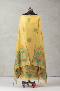 Sunlit Bloom Jamdani Munga Cotton Suit Piece