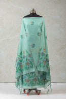 Bloom & Blue Jamdani Munga Cotton Suit Piece