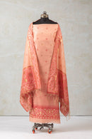 Dusty Bloom Jamdani Cotton Suit Piece