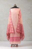 Pink Echo Jamdani Cotton Suit Piece