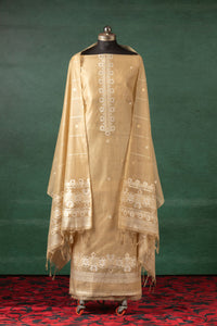 Sandstone Thread Jamdani Cotton Suit Piece