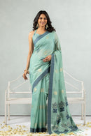 Nirvi Chanderi Slub Saree