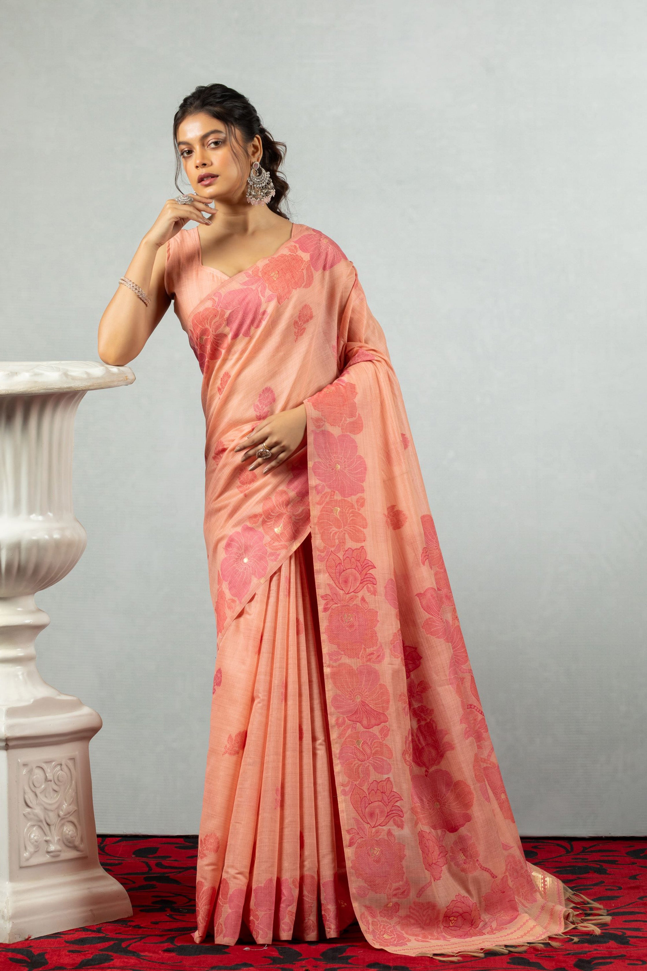 Kusuma Chanderi Silk Saree