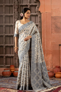 Nayra Linen Cotton Saree