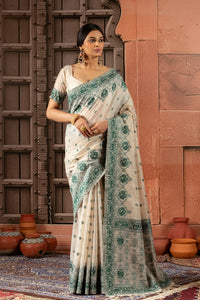 Taara Linen Cotton Saree