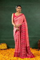 Ruhani Viscosse Chanderi Patola Saree
