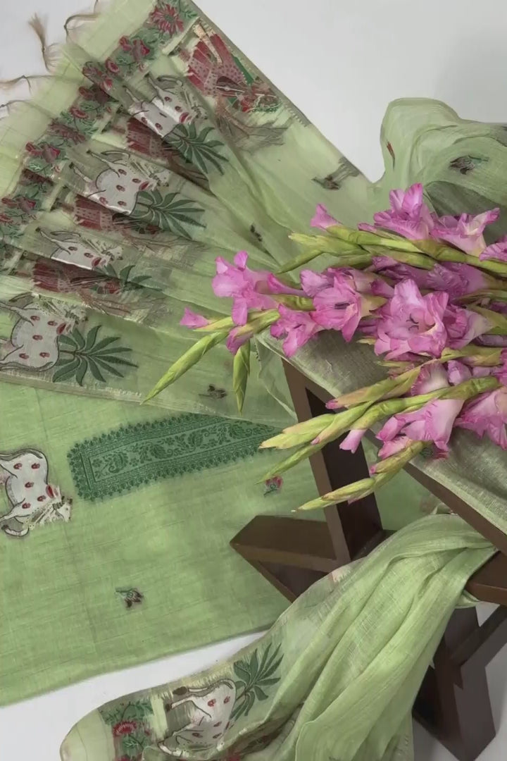 Verdure Poise - Cotton Suit Piece
